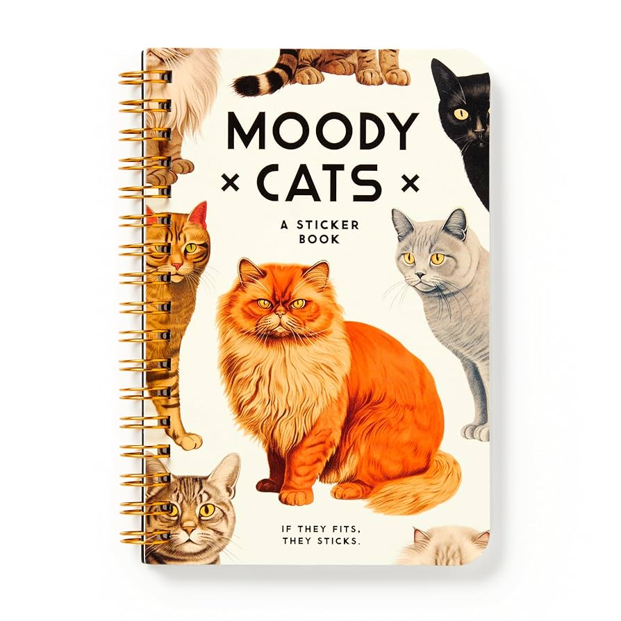 Moody Cats: A Sticker Book by Brass Monkey