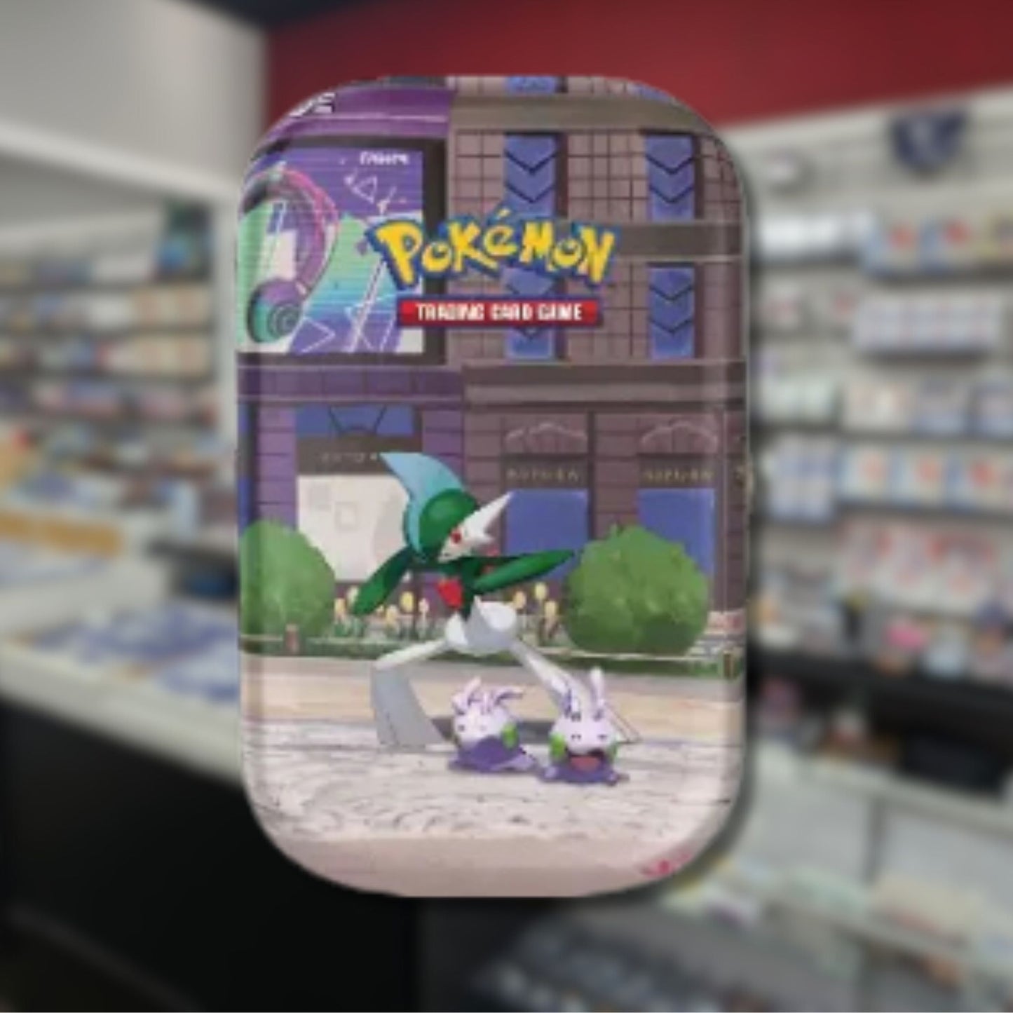 Pokémon TCG Lumiose City Mini Tin – Gallade & Goomy | 2 Booster Packs & Collectible Tin