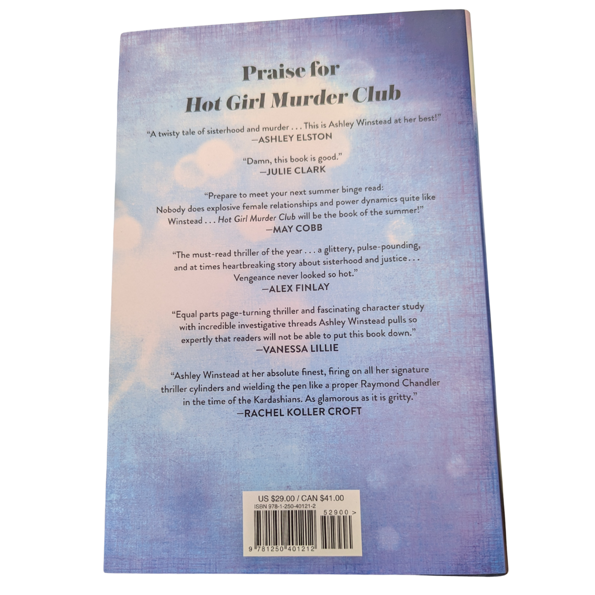 Hot Girl Murder Club by Ashley Winstead hardcover psychological thriller book cover