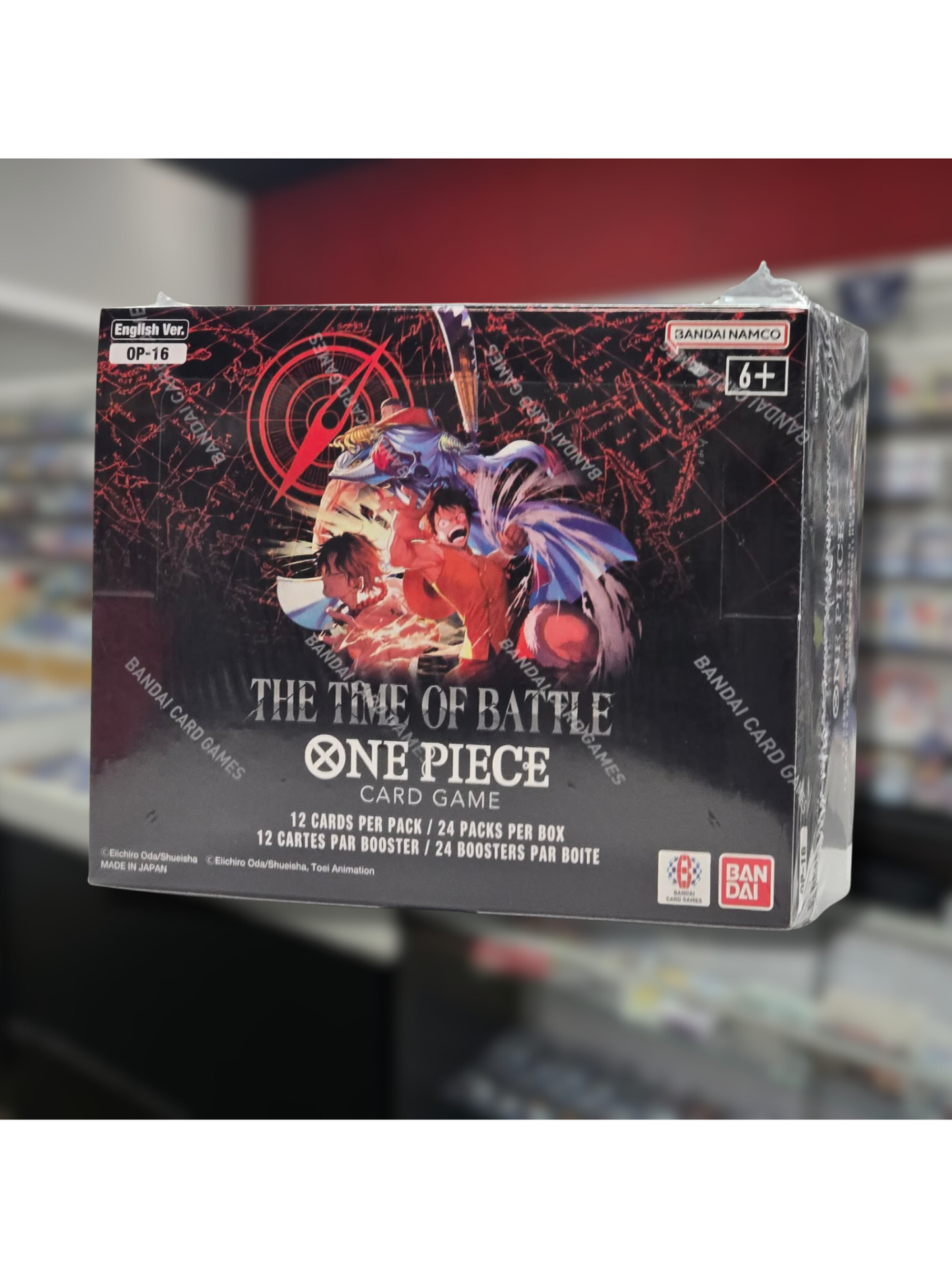 One Piece Card Game OP-16: Time of Battle Booster Box | 24 Packs | English Bandai TCG