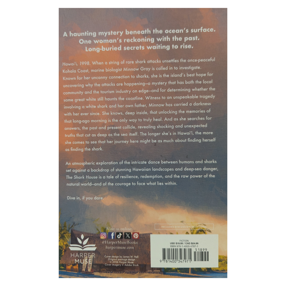 The Shark House by Sara Ackerman paperback book cover