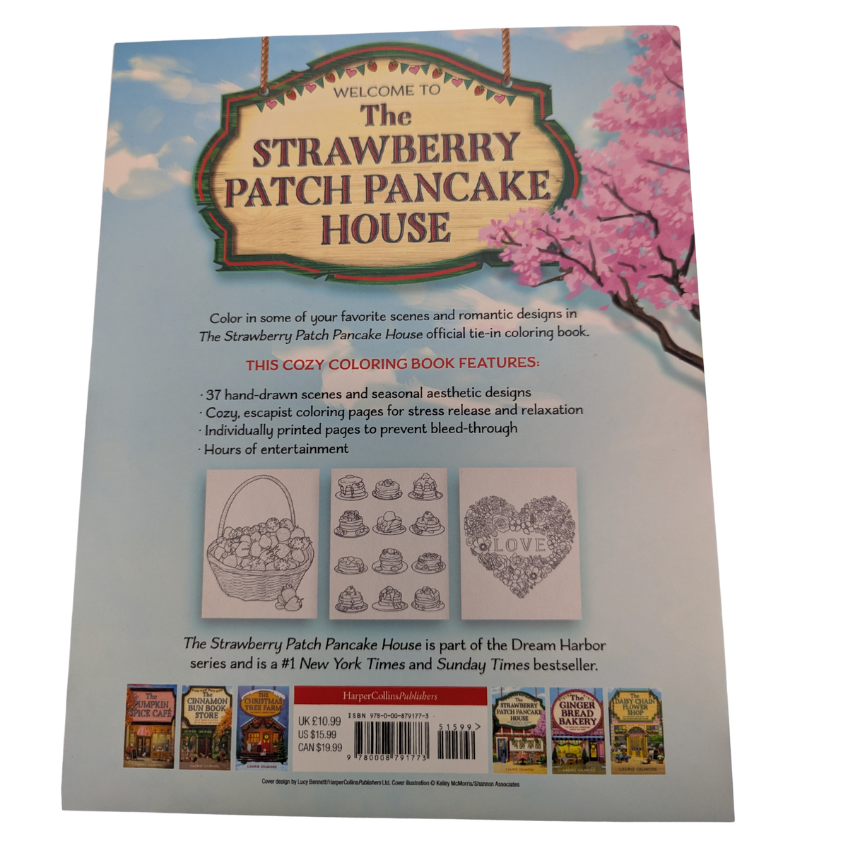 The Strawberry Patch Pancake House Coloring Book by Laurie Gilmore official Dream Harbor coloring book