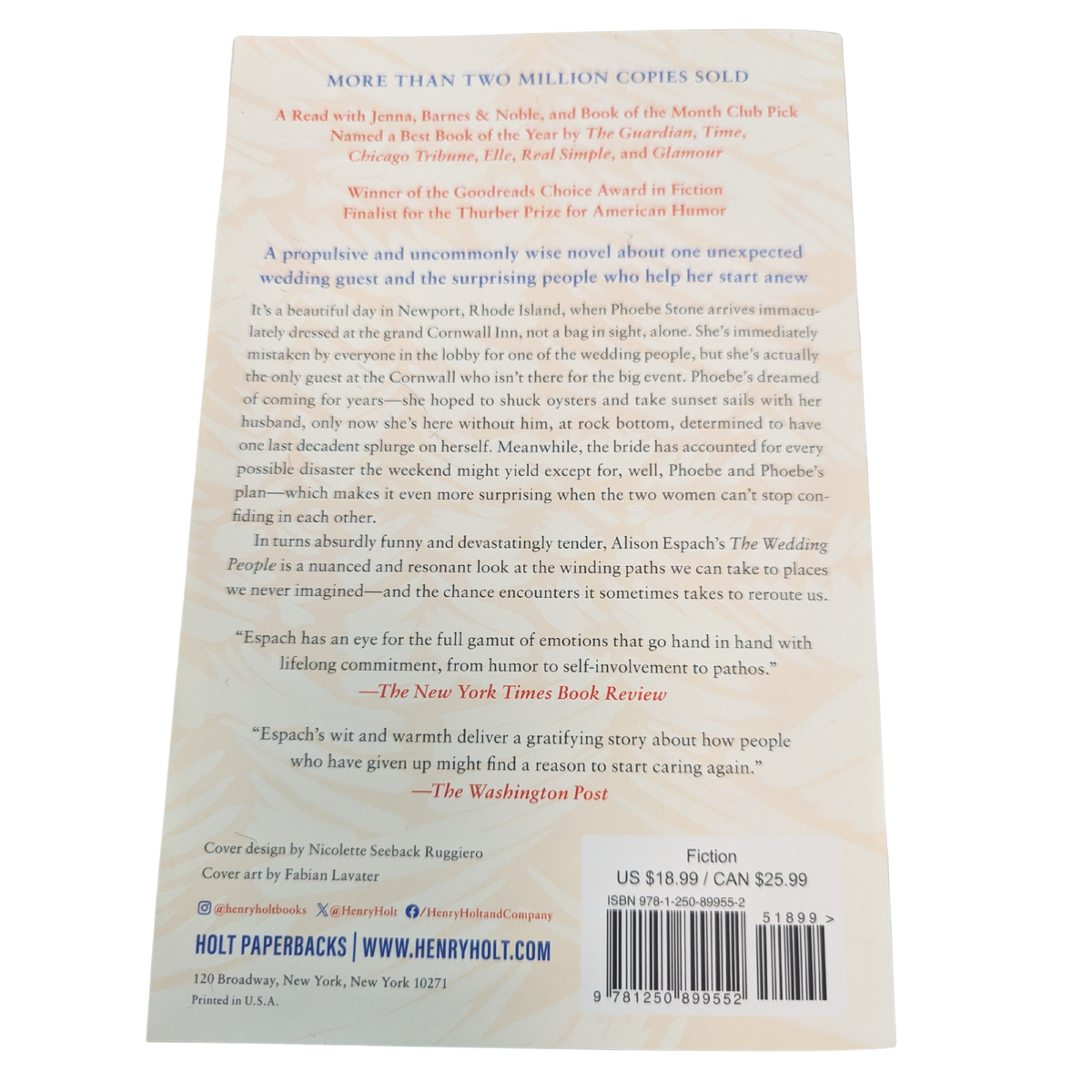 The Wedding People by Alison Espach paperback Read With Jenna Book Club Pick