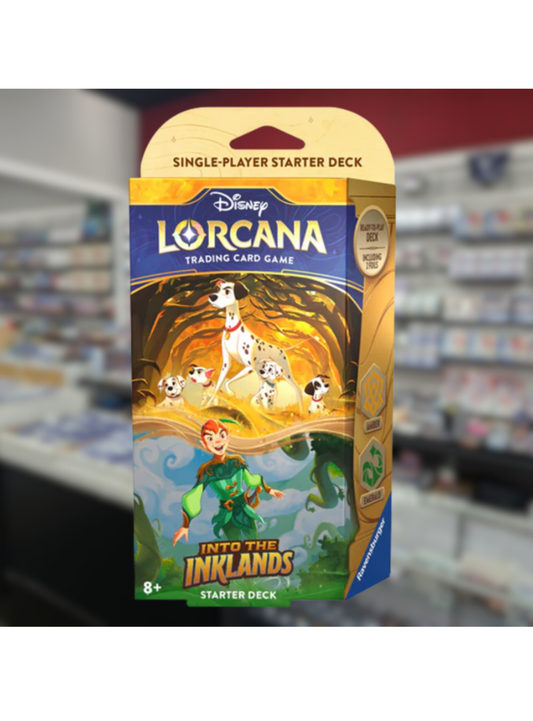 Disney Lorcana Into the Inklands Amber Emerald Starter Deck