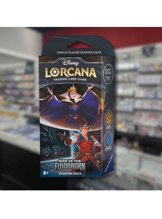 Disney Lorcana Rise of the Floodborn Amber Sapphire Starter Deck
