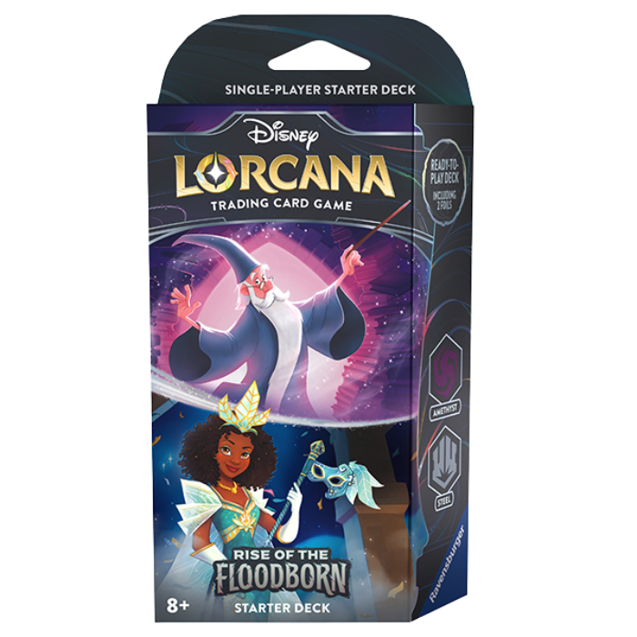 Lorcana Rise of the Floodborn Starter Deck - Amethyst/Steel