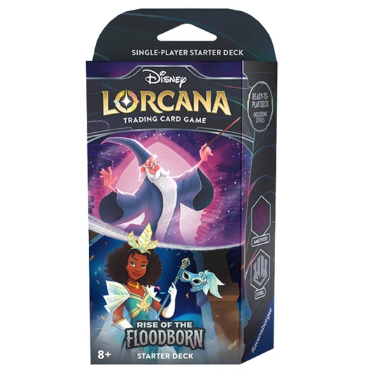 Lorcana Rise of the Floodborn Starter Deck - Amethyst/Steel