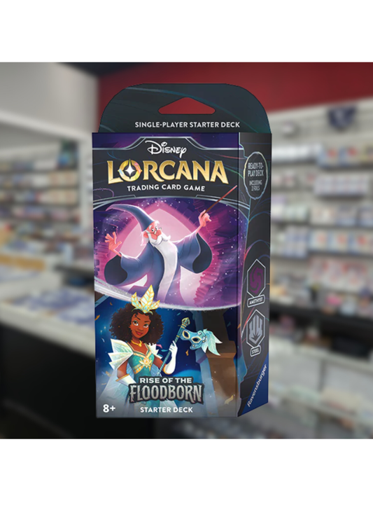 Disney Lorcana Rise of the Floodborn Amethyst Steel Starter Deck