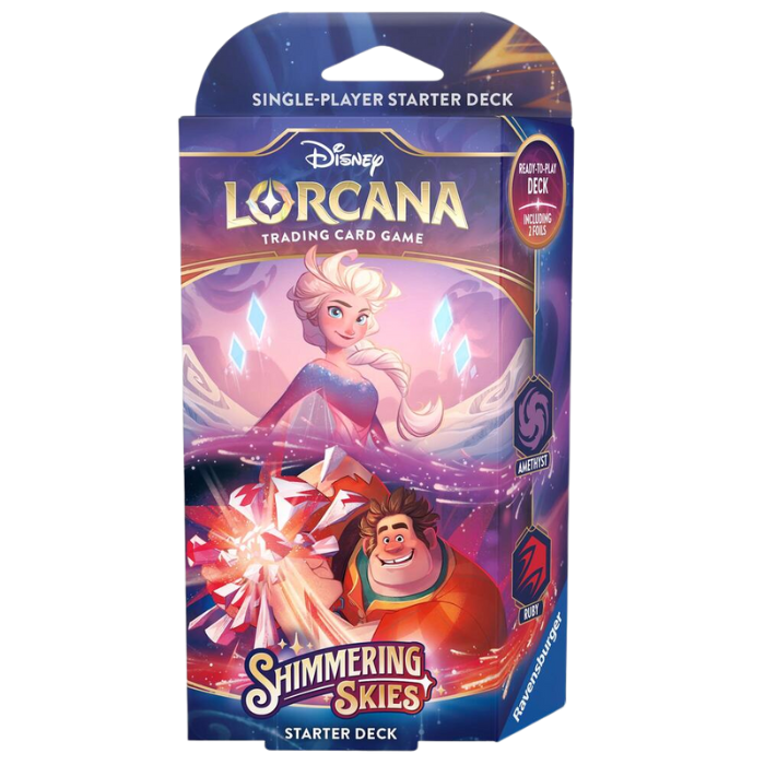 Lorcana Shimmering Skies Starter Deck - Amethyst/Ruby