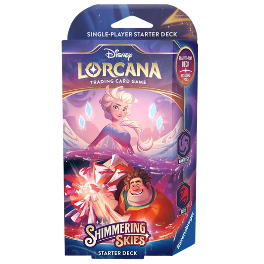 Lorcana Shimmering Skies Starter Deck - Amethyst/Ruby