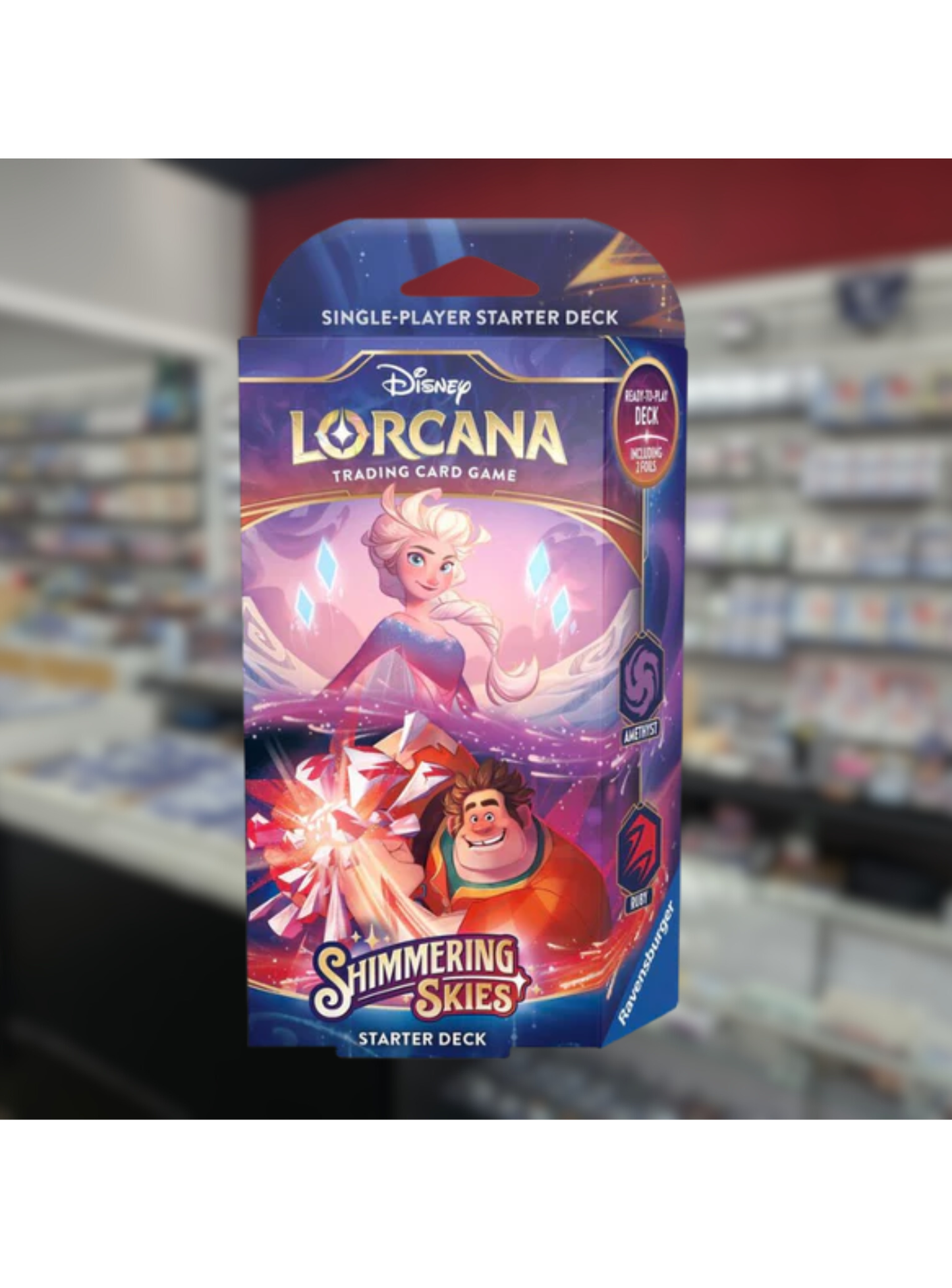 Disney Lorcana Shimmering Skies Amethyst Ruby Starter Deck