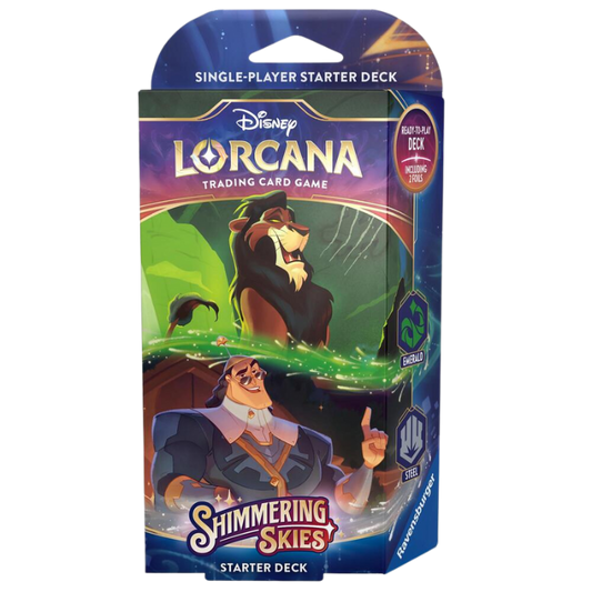 Lorcana Shimmering Skies Starter Deck - Emerald/Steel