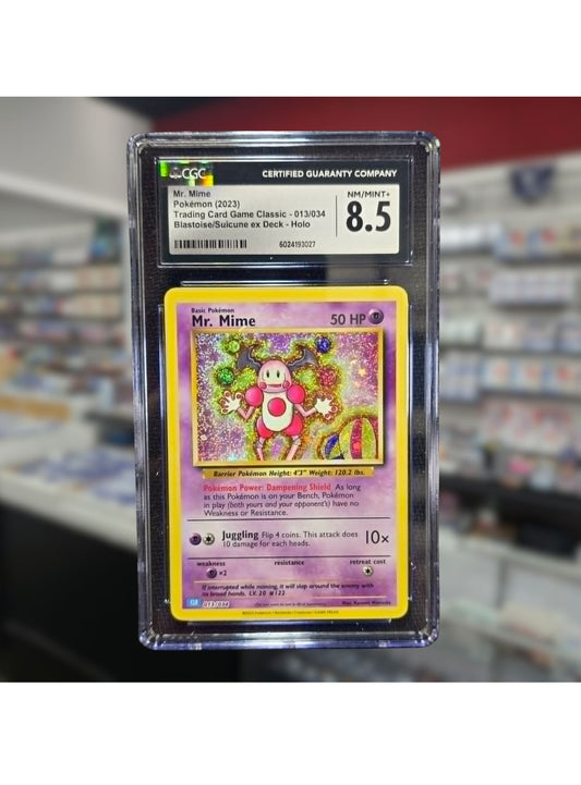 Mr. Mime 013/034 CGC 8.5 Holo Trading Card Game Classic Blastoise Deck Pokémon 2023