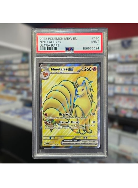 Ninetales ex 186/165 Ultra Rare PSA 9 Pokémon 151 Set 2023 Mew Expansion Holo