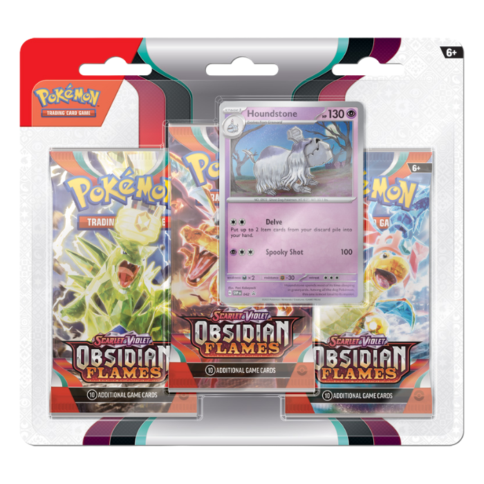 Pokemon Obsidian Flames 3 pack Blister Houndstone