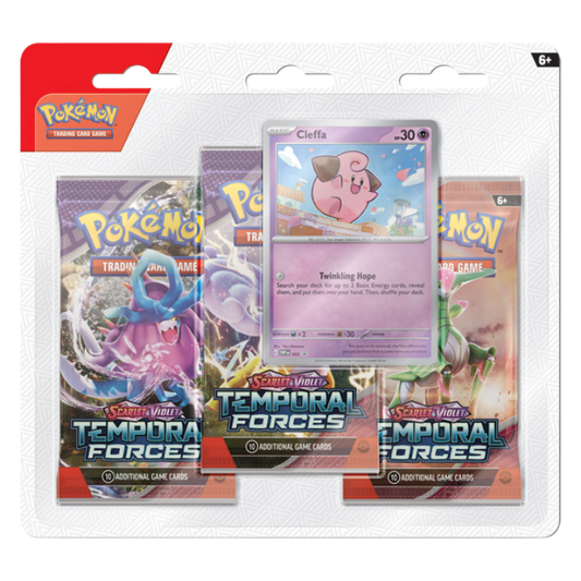 Pokemon Temporal Forces 3 Pack Blister Cleffa