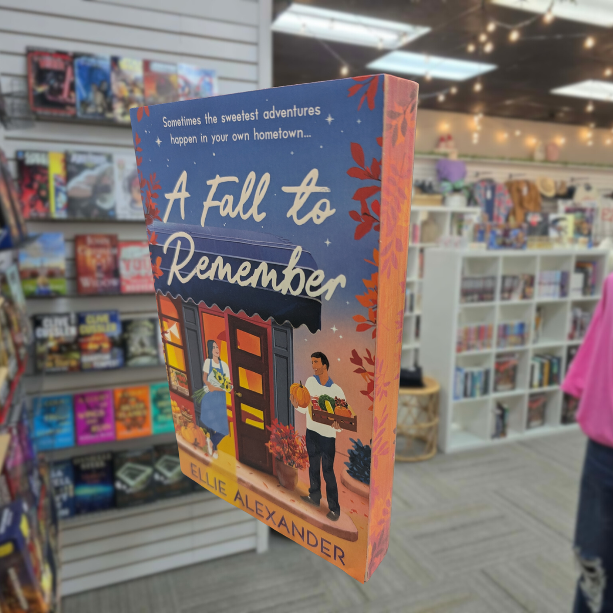 A Fall to Remember by Ellie Alexander paperback cozy autumn small-town romance book cover