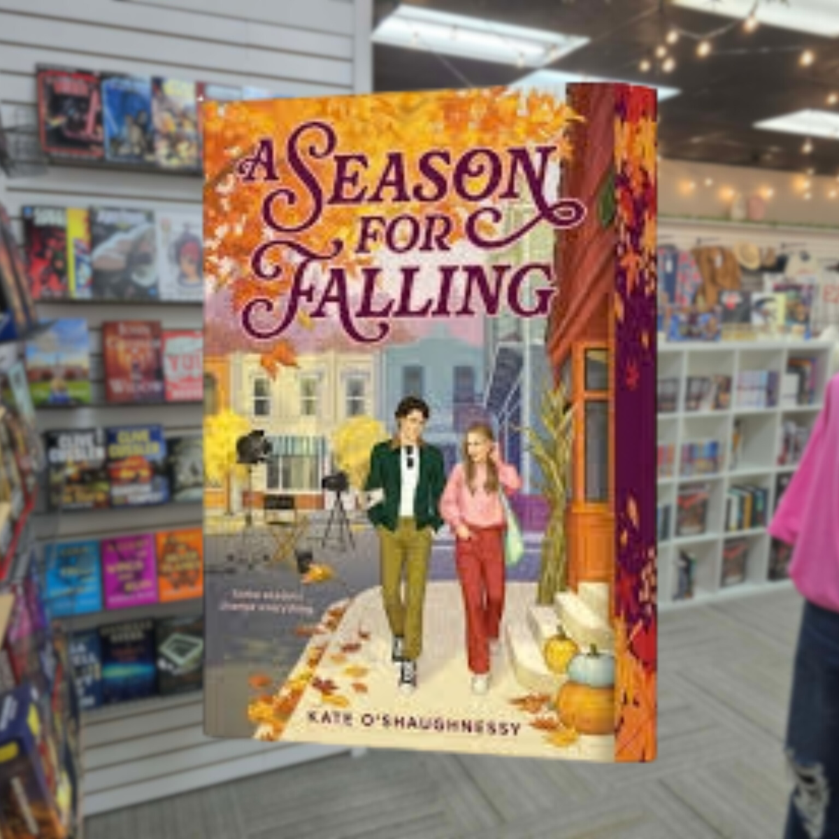 A Season for Falling by Kate O'Shaughnessy limited paperback with autumnal printed edges