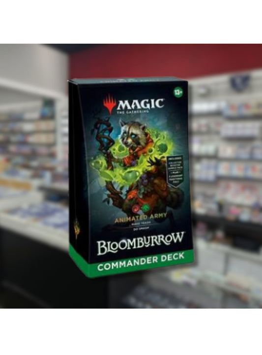 mtg animated army commander deck Magic the Gathering Bloomburrow and 1 deck box Magic the Gathering: Bloomburrow -