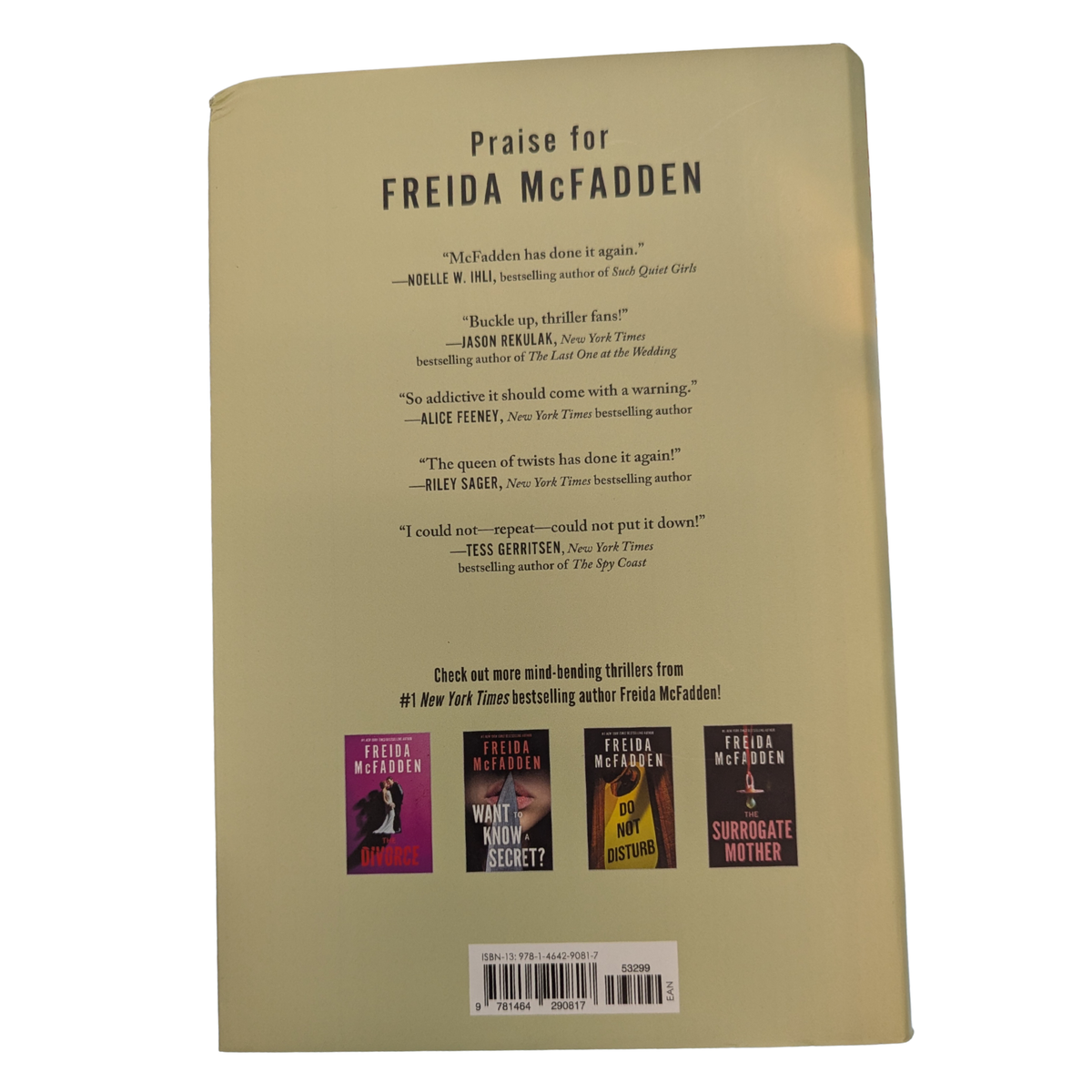 Brain Damage by Freida McFadden hardcover psychological thriller book cover