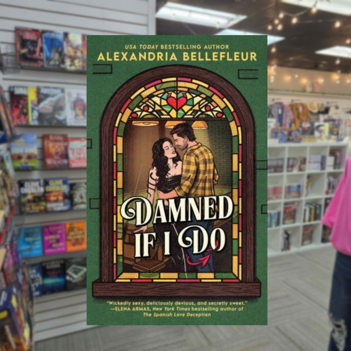 Damned If I Do by Alexandria Bellefleur paranormal romance paperback book cover