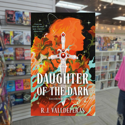 Daughter of the Dark by R.J. Valldeperas deluxe hardcover romantasy book cover