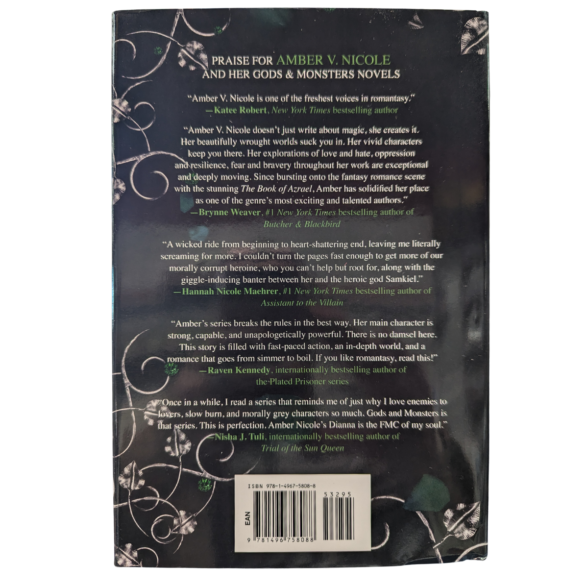 Dawn of the Cursed Queen by Amber V. Nicole Deluxe Special Edition hardcover with stenciled edges