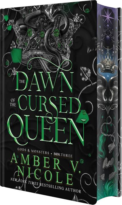 Dawn of the Cursed Queen by Amber V. Nicole Deluxe Special Edition hardcover with stenciled edges