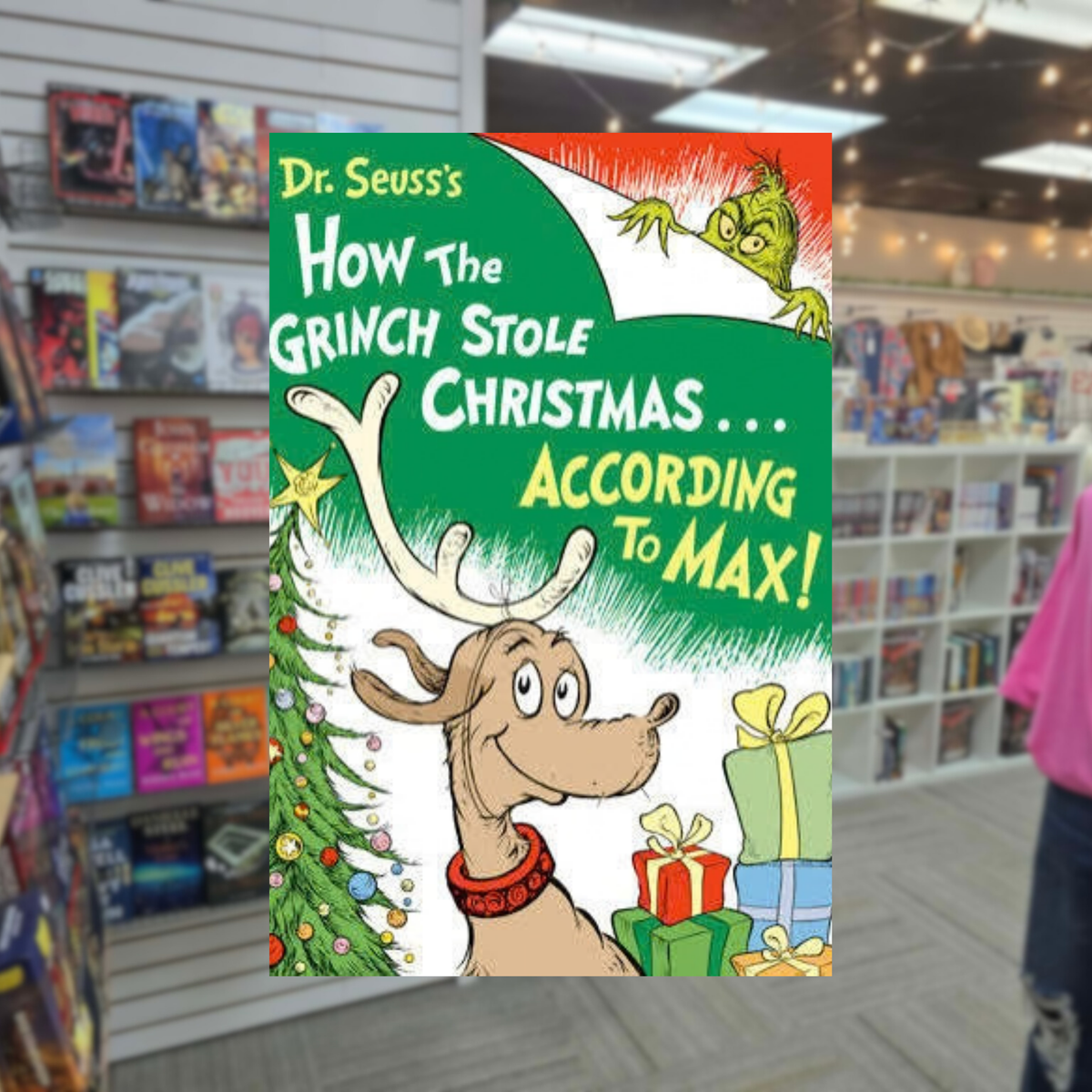 Dr. Seuss How the Grinch Stole Christmas According to Max hardcover children's Christmas book