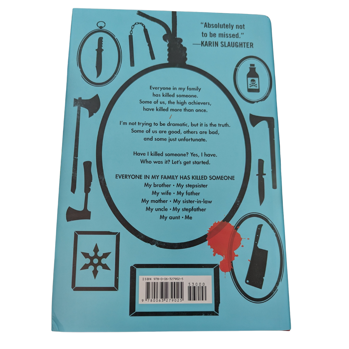 Everyone in My Family Has Killed Someone by Benjamin Stevenson hardcover mystery book cover