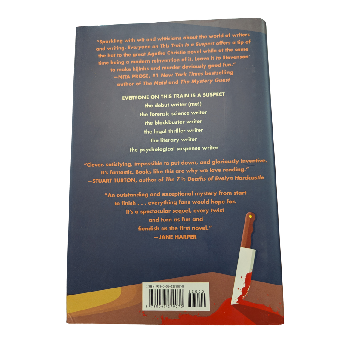 Everyone on This Train Is a Suspect by Benjamin Stevenson hardcover mystery book cover