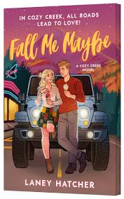 Fall Me Maybe by Laney Hatcher limited deluxe paperback cozy autumn romance featuring an illustrated couple standing beside a Jeep