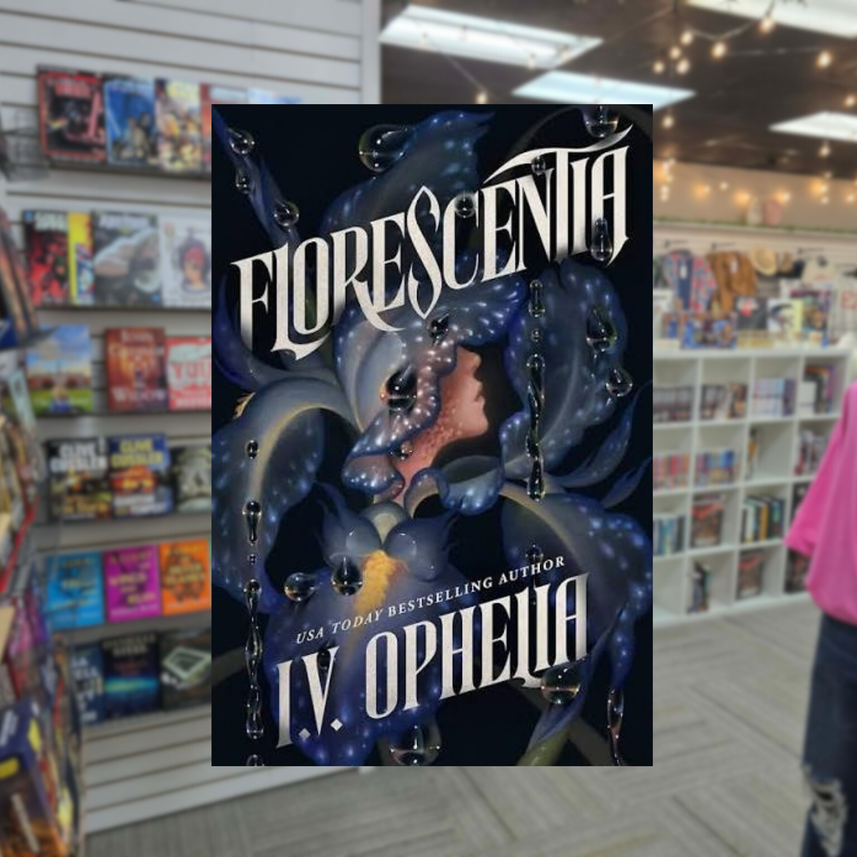 Florescentia by I.V. Ophelia paperback dark romantasy book cover