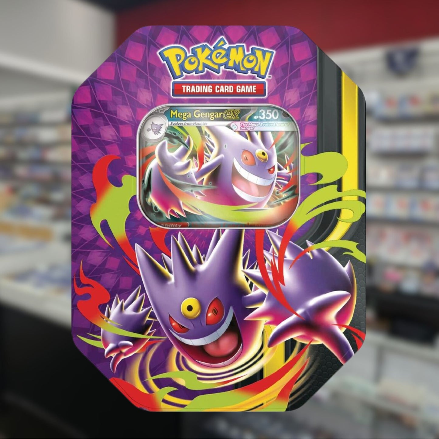 Pokémon TCG Moonlit Gengar ex Tin | Mega Gengar ex Collector's Tin