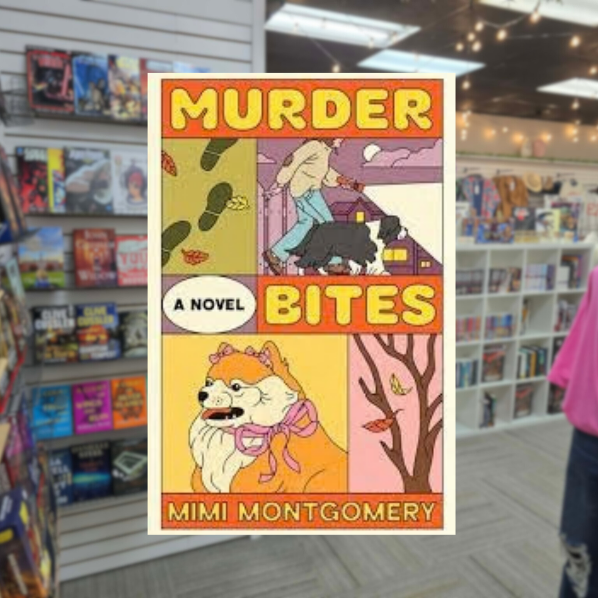 Murder Bites by Mimi Montgomery paperback cozy mystery book cover