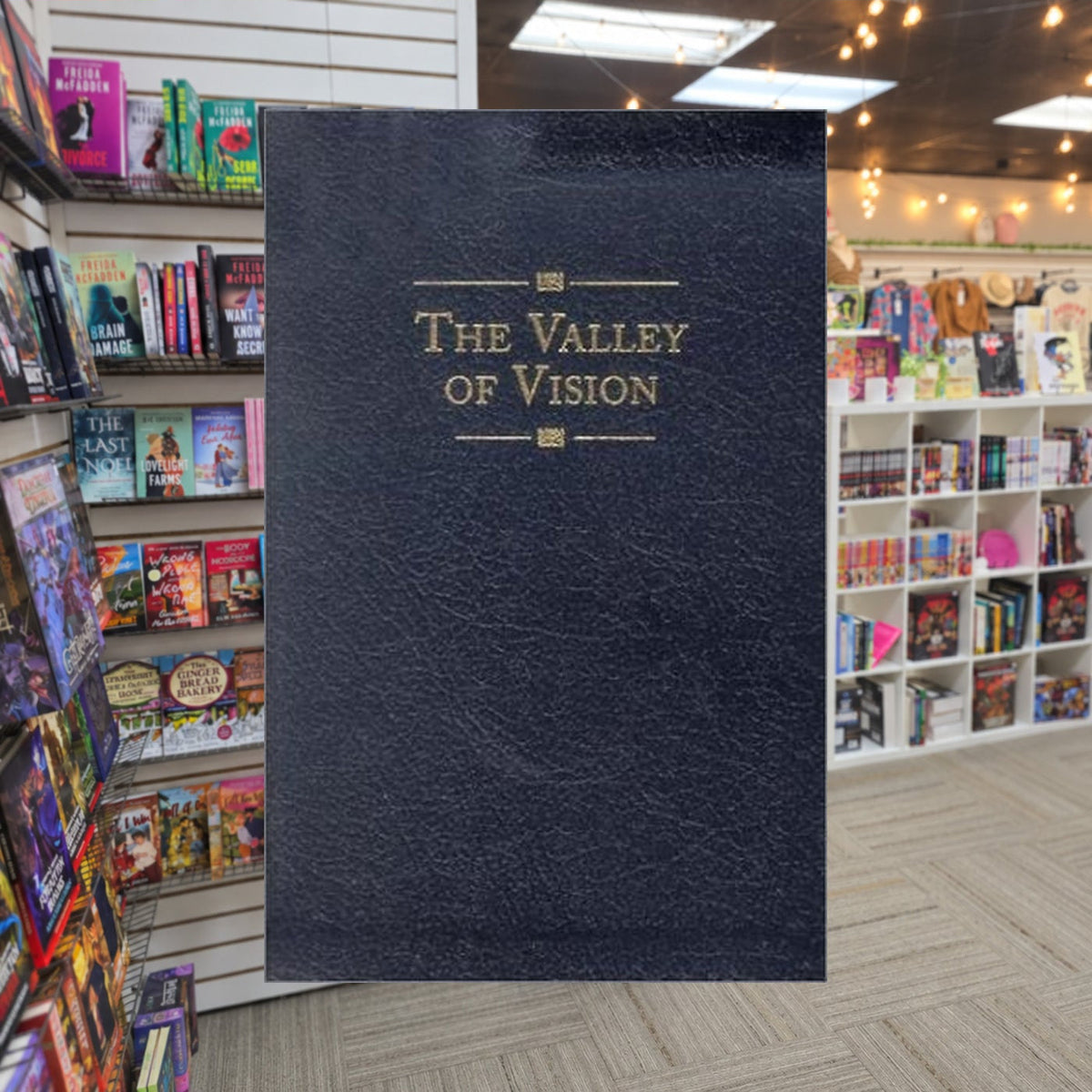 The Valley of Vision by Arthur Bennett — actual cover on The Perk bookstore background