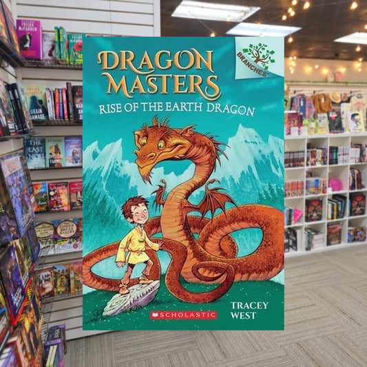 Rise of the Earth Dragon by Tracey West — actual cover on The Perk bookstore background