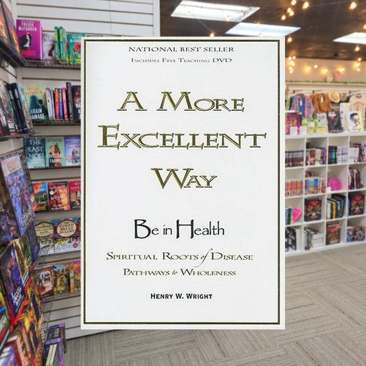 A More Excellent Way by Henry W. Wright — actual cover on The Perk bookstore background