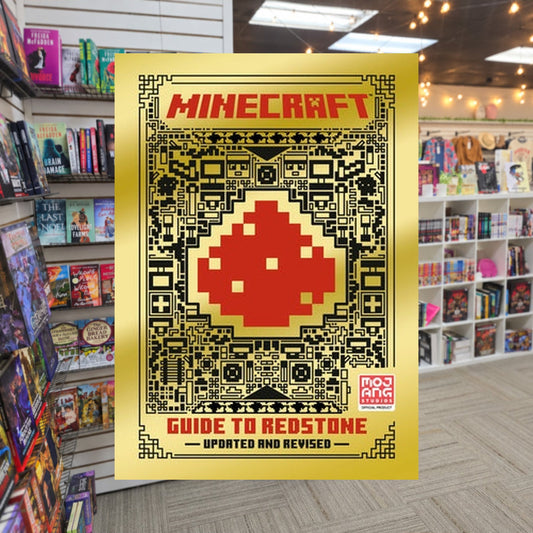 Minecraft: Guide to Redstone by Mojang AB — actual cover on The Perk bookstore background
