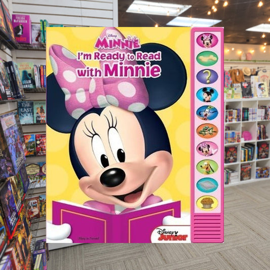 I'm Ready to Read with Minnie: Play-a-Sound by Publications International — actual cover on The Perk bookstore background