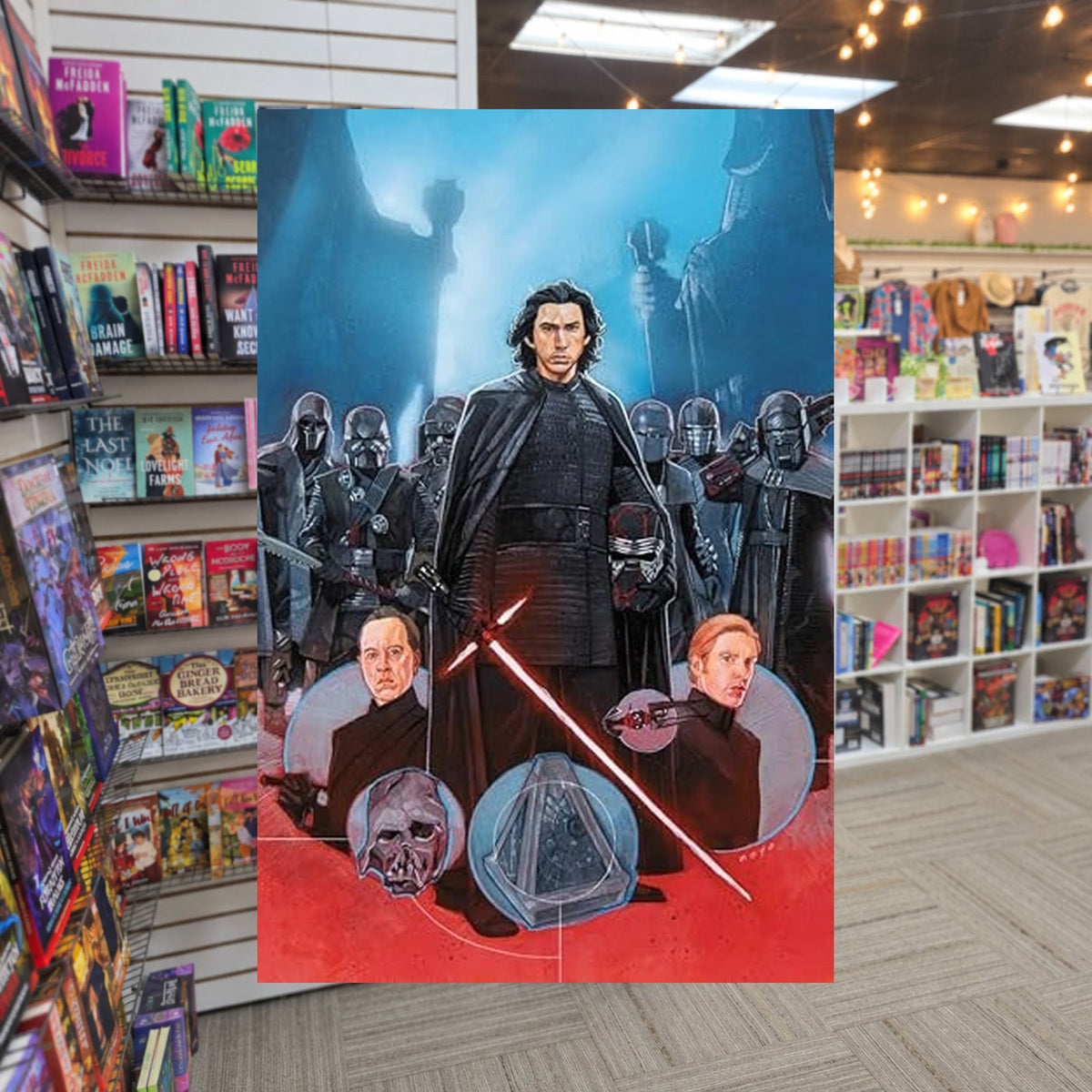 Star Wars: The Rise of Skywalker Adaptation by Jody Houser — actual cover on The Perk bookstore background