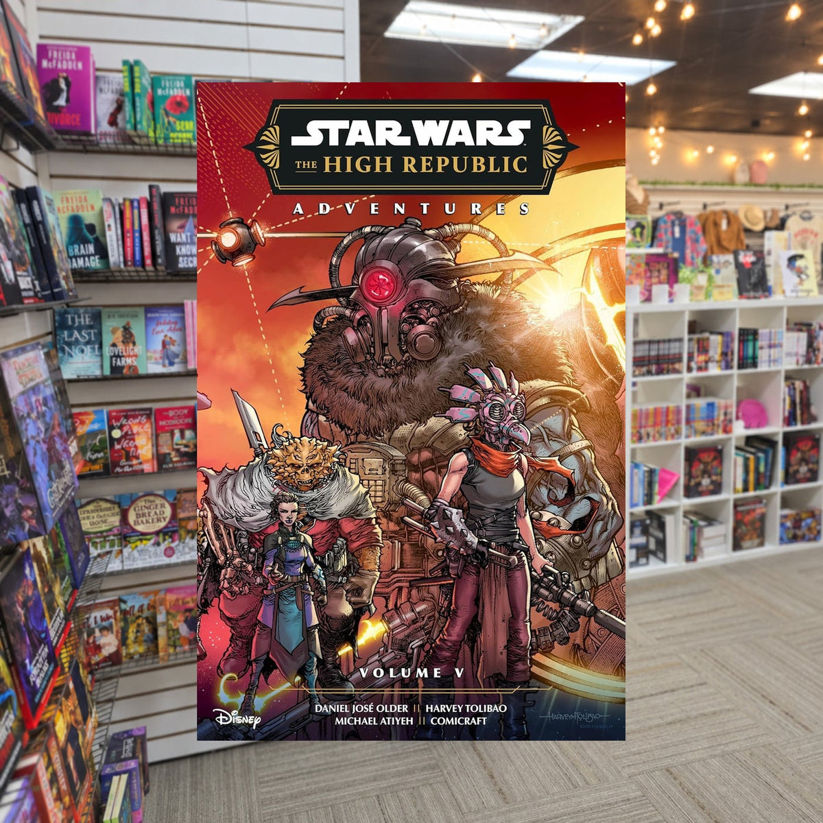 Star Wars: The High Republic Adventures Phase III Vol. 5 by Daniel Jose Older — actual cover on The Perk bookstore background