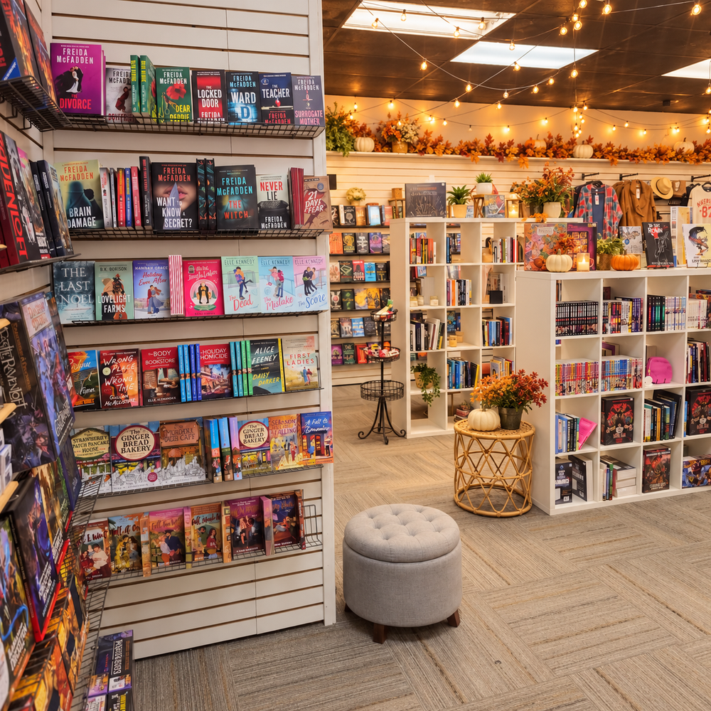 The Perk book nook with autumn decorations