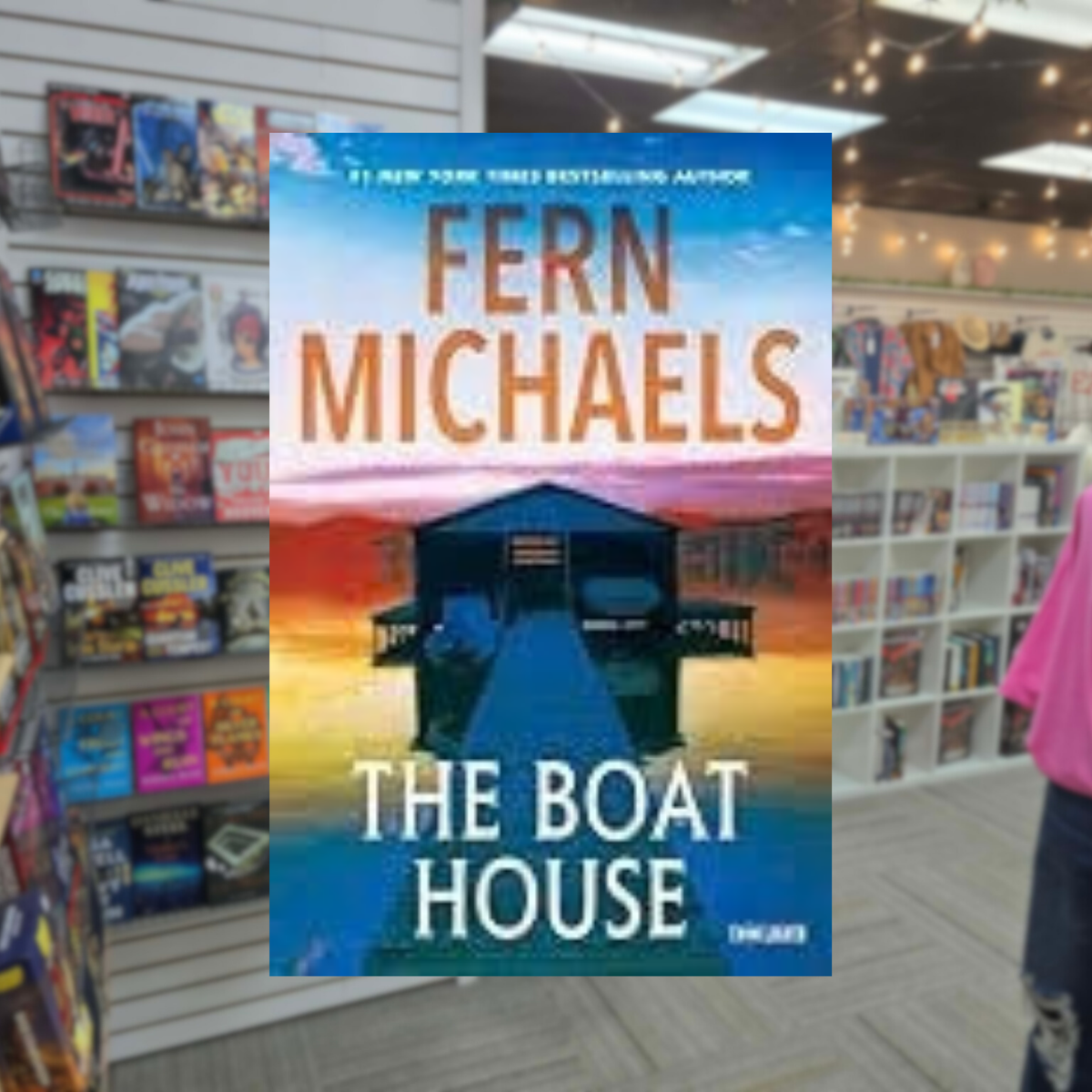 The Boat House by Fern Michaels hardcover Twin Lights book cover
