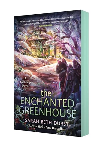 The Enchanted Greenhouse by Sarah Beth Durst deluxe paperback with mint green sprayed edges