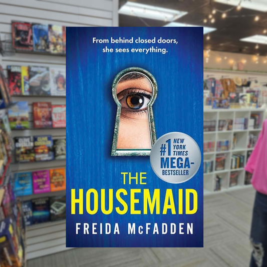 The Housemaid by Freida McFadden paperback psychological thriller book cover