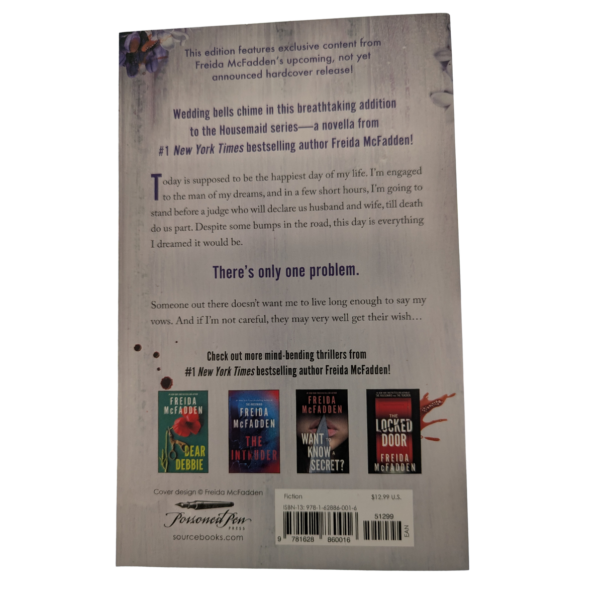 The Housemaid's Wedding by Freida McFadden paperback Housemaid series thriller novella