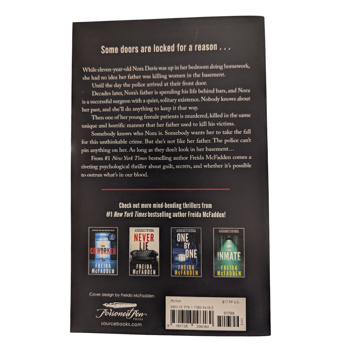 The Locked Door by Freida McFadden paperback psychological thriller book cover