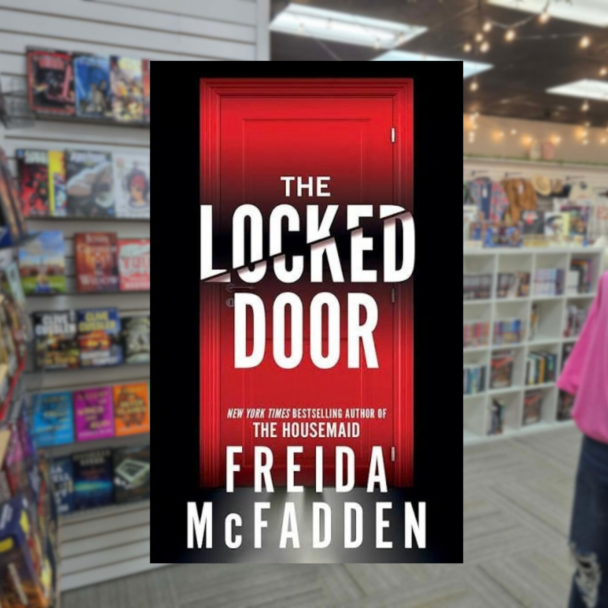 The Locked Door by Freida McFadden paperback psychological thriller book cover