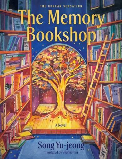 The Memory Bookshop by Song Yu-jeong paperback Korean cozy fantasy book cover